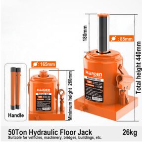 Hydraulic Bottle Jack – 50 Ton HARDEN - 730150